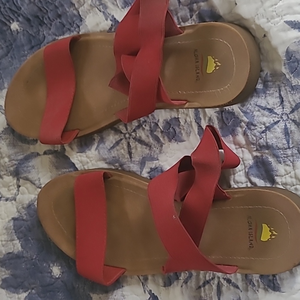 4. Sandals Red 12W